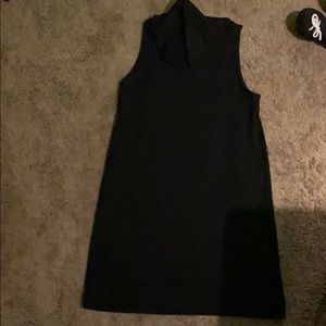 turtleneck black dress